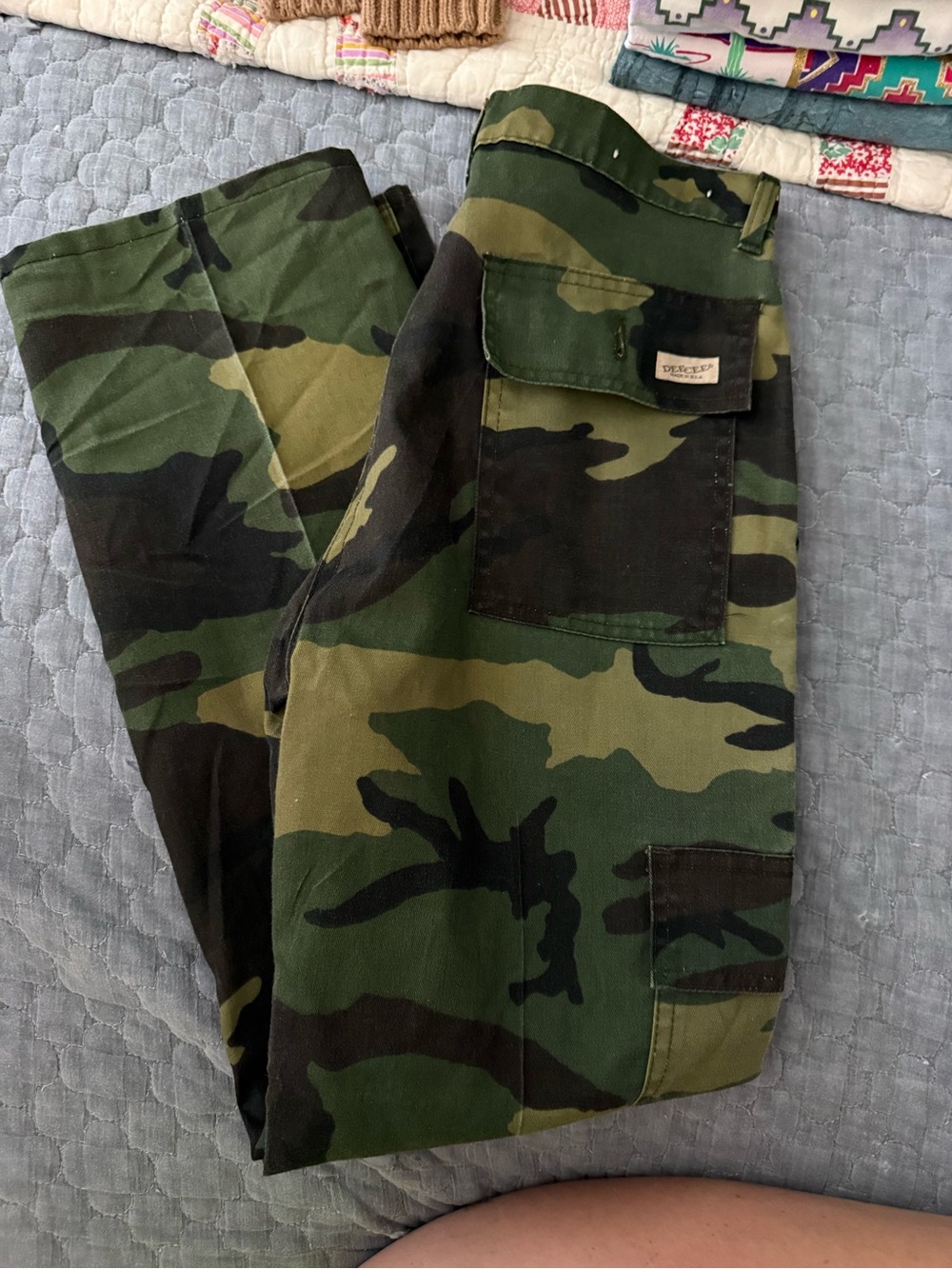 Women’s  DeeCee Camo Cargo Pants - Green Camouflage